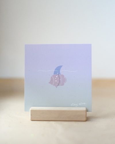 Postkarte "Stay alive"