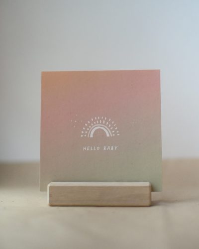 Postkarte "hello baby"