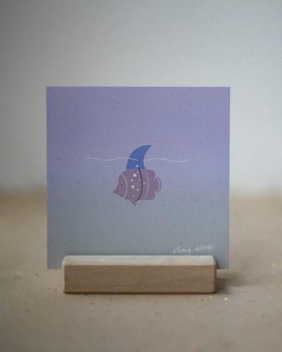 Postkarte "Stay alive"