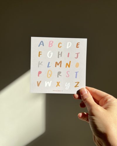 Postkarte "missing u"