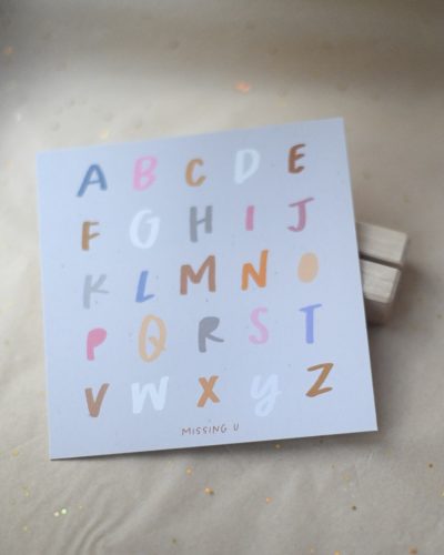 Postkarte "missing u"