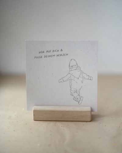 Postkarte "Hör auf Dich“