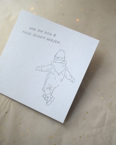 Postkarte "Hör auf Dich“